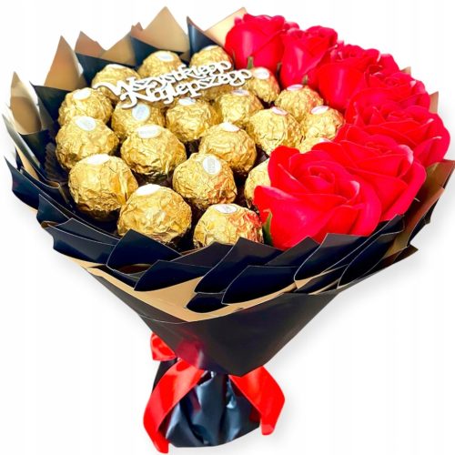  A gift for every occasion Sweet Bouquet Ferrero Rocher + an inscription of your choice