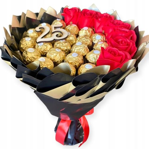  Ferrero Bouquet Gift Birthday Name Day Anniversary Wedding soap roses