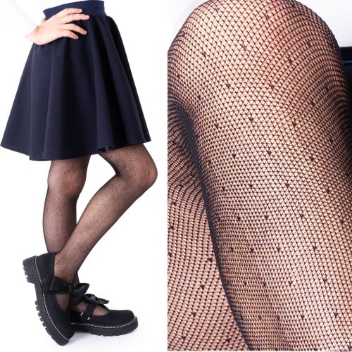  fenome Italian Girls' patterned tights POLA children's FISHNETS 140