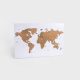  World map HOMLA X NAOKO scratch card 60x40x2 cm HOMLA