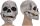  LATEX SKELETON MASK FOR ADULTS HALLOWEEN WITH MOVABLE JAW GRAY