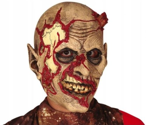  Fiestas Guirca 2232BZ Face Mask Zombie Latex Beige and Brown