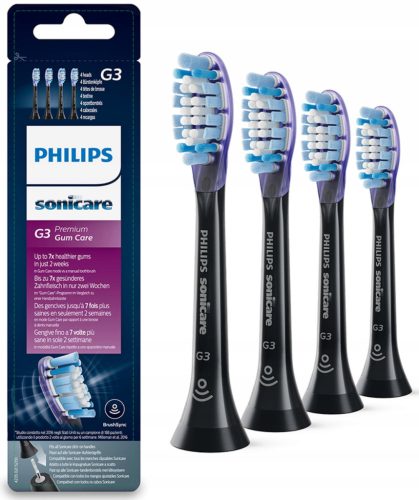  Compatible G3 Replacement Brush Head for Philips Sonicare 4-Pack