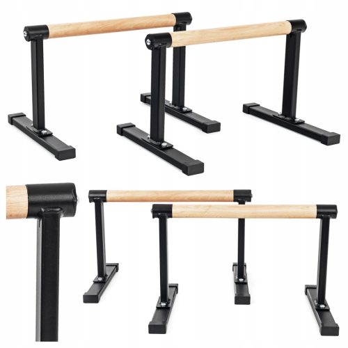 PUSH-UP HANDLES parallettes DIP SUPPORTS WOODEN for exercises PARALLELETTES