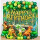  Set of birthday balloons, decorative dinosaur theme