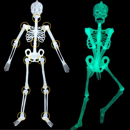  Skeleton HALLOWEEN decoration, 90 cm, luminous