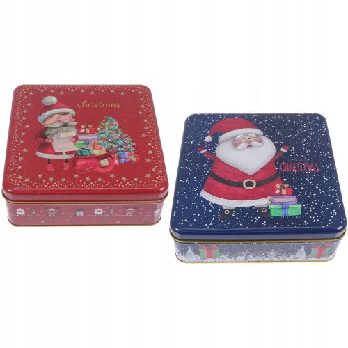  Christmas cookie candy tin empty