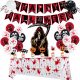  DIY HALLOWEEN SET GARLAND BALLOONS TABLECLOTH SPIDER