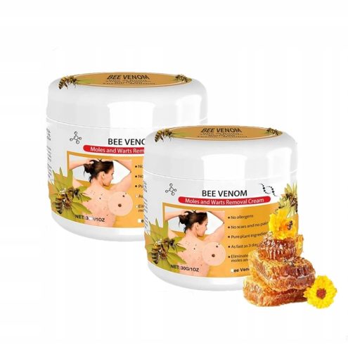  Two-pack of cream with bee venom against warts and moles 30g (2 pieces)