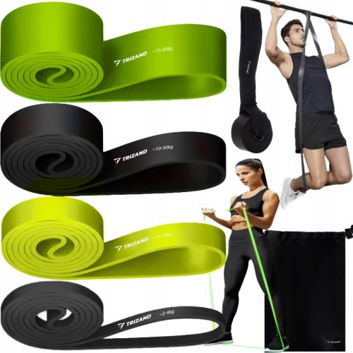  Resistance Bands Training Bands for Fitness Exercises Set of 5 pcs 2-40 kg