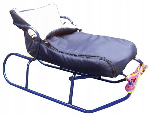  POLISH BASIC SLED WITH BACKREST AND WARM SLEEPING BAG