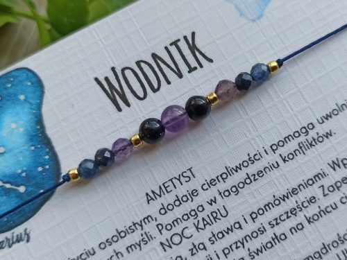  Aquarius. Lucky bracelet, stones