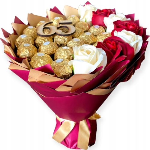  Ferrero Sweet Bouquet Birthday 40 45 50 55 60 65 70 75 Emeretura + inscription