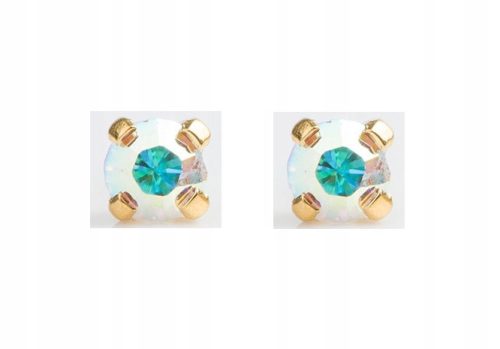  Studex System 75 earrings Rainbow Stone gold