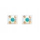  Studex System 75 earrings Rainbow Stone gold