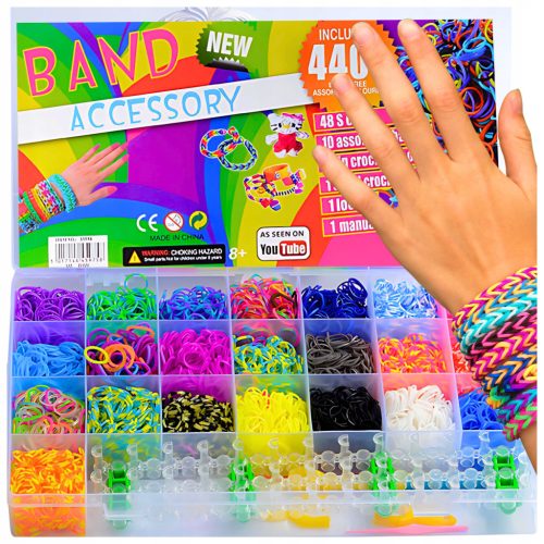  SET OF RUBBER BANDS FOR MAKING DIY BRACELETS 4400 pcs.