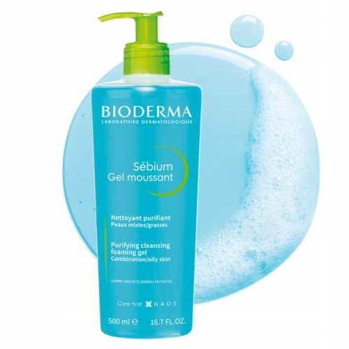 Bioderma Sébium Foaming Facial Wash - Antibacterial, 500ml