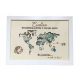  WORLD MAP FRAME FOR MONEY GIFT FOR 18TH BIRTHDAY