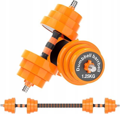  Adjustable coated/rubberized dumbbells Gruper 2x 10 kg