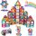  LARGE MAGNETIC TILES SET XXL 180 EL RAINBOW MAGNETIC TILES