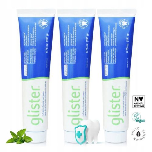  Amway GLISTER toothpaste large 200g/150ml x3 pcs