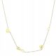  CELEBRITY NECKLACE GOLD SURGICAL STEEL 316L