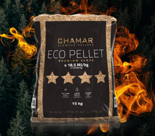  Pellet pine wood pellet 100% ECO PREMIUM CHAMAR 975 kg