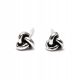  SMALL ETHNIC EARRINGS SILVER 925 KNOT KNOT SCREW