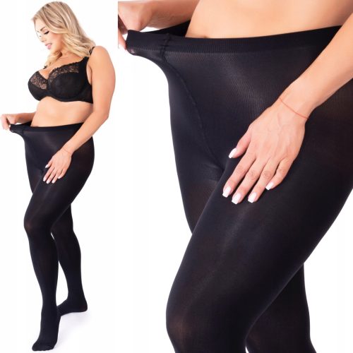  PLUS SIZE tights microfiber 70 DEN jet black VERA70 opaque phenome