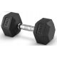  Fixed dumbbell 20kg cast iron rubberized 20kg HEX for training SOLID