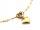  375 Gold Necklace with Hanging Inflatable Heart r45 Valentine's Day Gift 9k