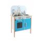  Wooden kitchen for children Menfi effects, blue