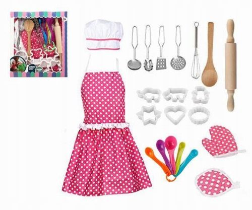  LITTLE CHEF KITCHEN APRON MOLDING FORM + ACCESSORIES