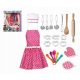  LITTLE CHEF KITCHEN APRON MOLDING FORM + ACCESSORIES