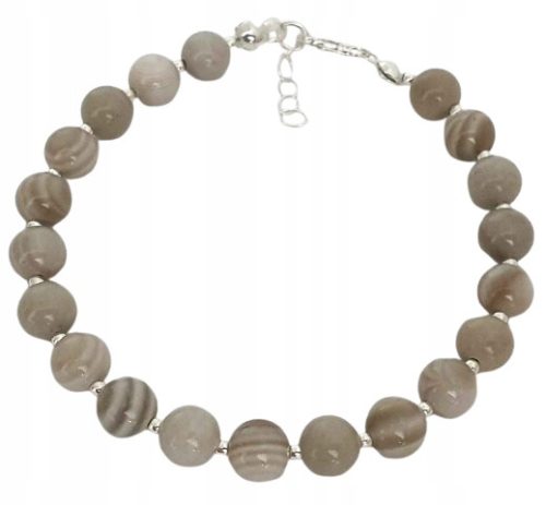  SILVER BRACELET MADE OF SILVER 925 WITH STRIPED FLINT FLINT