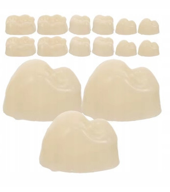  Artificial Dental Crown, Lower Back Cover, Repair Broken and Missing Teeth, 66pcs