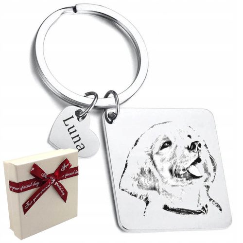  Keychain with a photo of a PUPIL Heart, the perfect gift