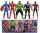  5 AVENGERS THANOS SPIDERMAN IRON CAPTAIN AMERICA HULK THOR FIGURES