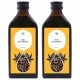  CASTOR OIL 500 ml GLASS INDIA Set - Unrefined Cold Pressed