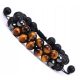  MEN'S BRACELET BEADS STONE TIGER'S EYE VOLCANIC LAVA