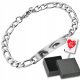  Bracelet WITH YOUR EYES for Boyfriend's DAY, Figaro of Steel