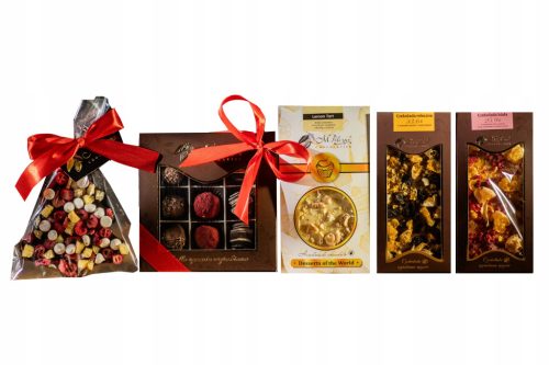  Christmas gift set with truffles and chocolate tree Christmas