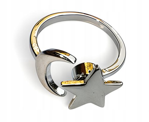  Star and Moon Anti-Stress Ring