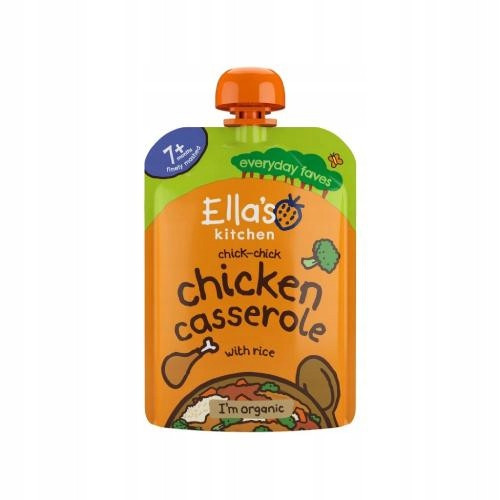  Ella's Kitchen Organic Dinner Baked rice with chicken, 130g from 7 months 130 g chicken