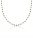  Black onyx bead necklace, 925 sterling silver chain, 14k gold plated