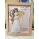  Guardian Angel Macrame in a Frame Prayer Angel of God in Remembrance of a Child's Baptism