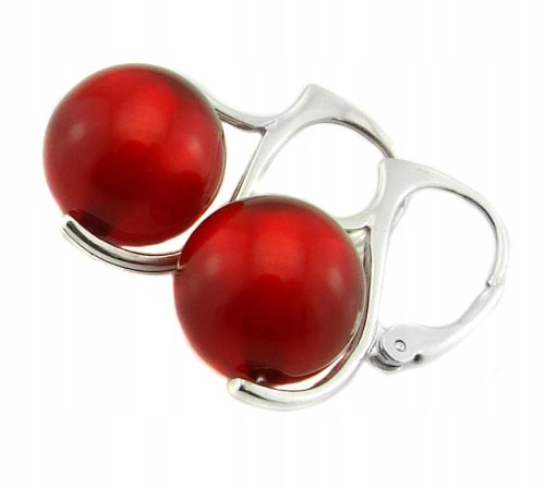  ARSYLION red earrings balls Lucido Polaris Siam