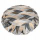  Zafu Yoa Meditation Cushion - Golden Leafs with Buckwheat Hulls