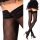  Fenome Silicone Self-supporting Stockings Patterned Small Diamonds Black