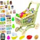  EDUCATIONAL TOY FOR CHILDREN MONTESSORI SHOPPING SET TROLLEY FRUIT GIFT